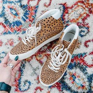 Madewell High-Top Sneakers in Spot Mix Suede